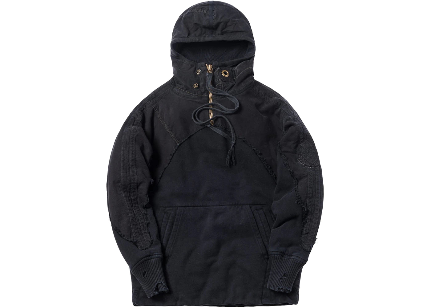 Kith x Greg Lauren High Tech Zip Neck Hoodie Black