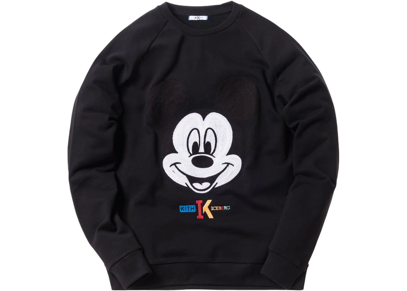 Kith x Iceberg Mickey Crewneck Black