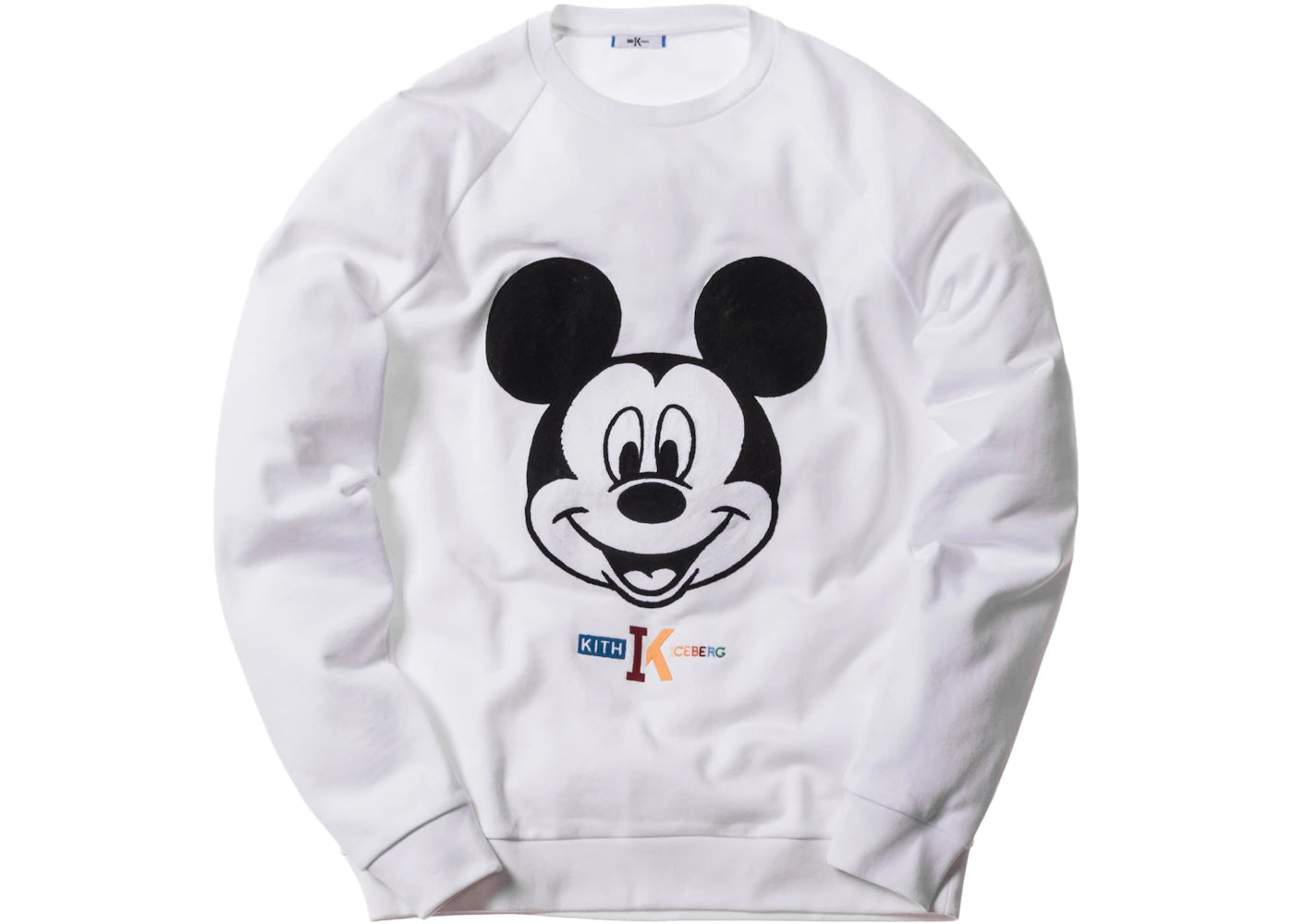 Kith x Iceberg Mickey Crewneck White