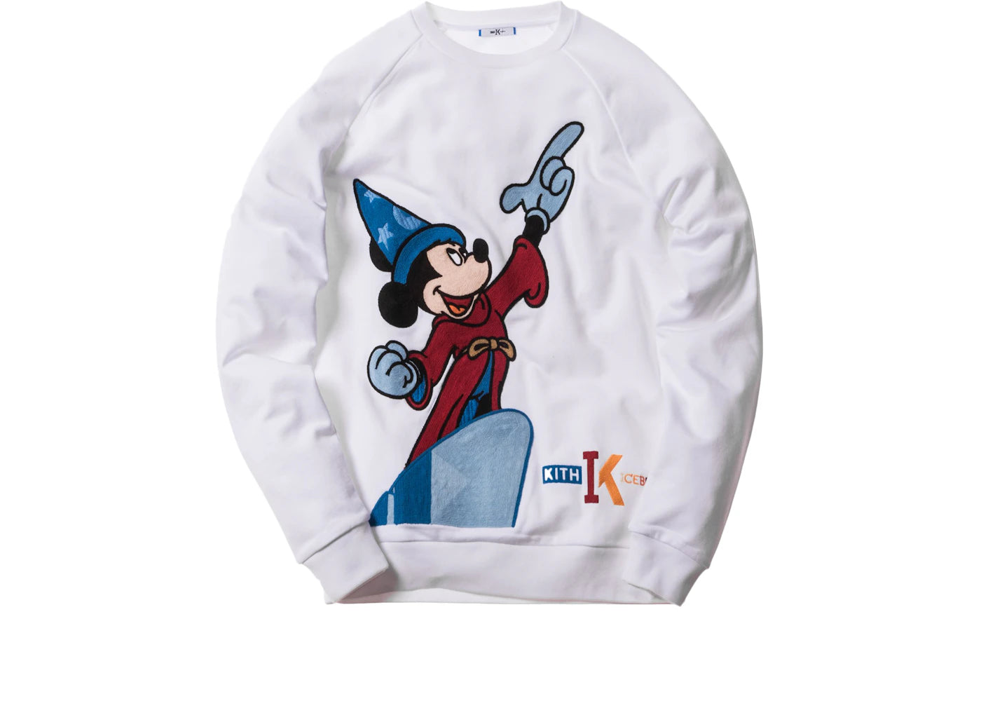 Kith x Iceberg Mickey Fantasia Crewneck White