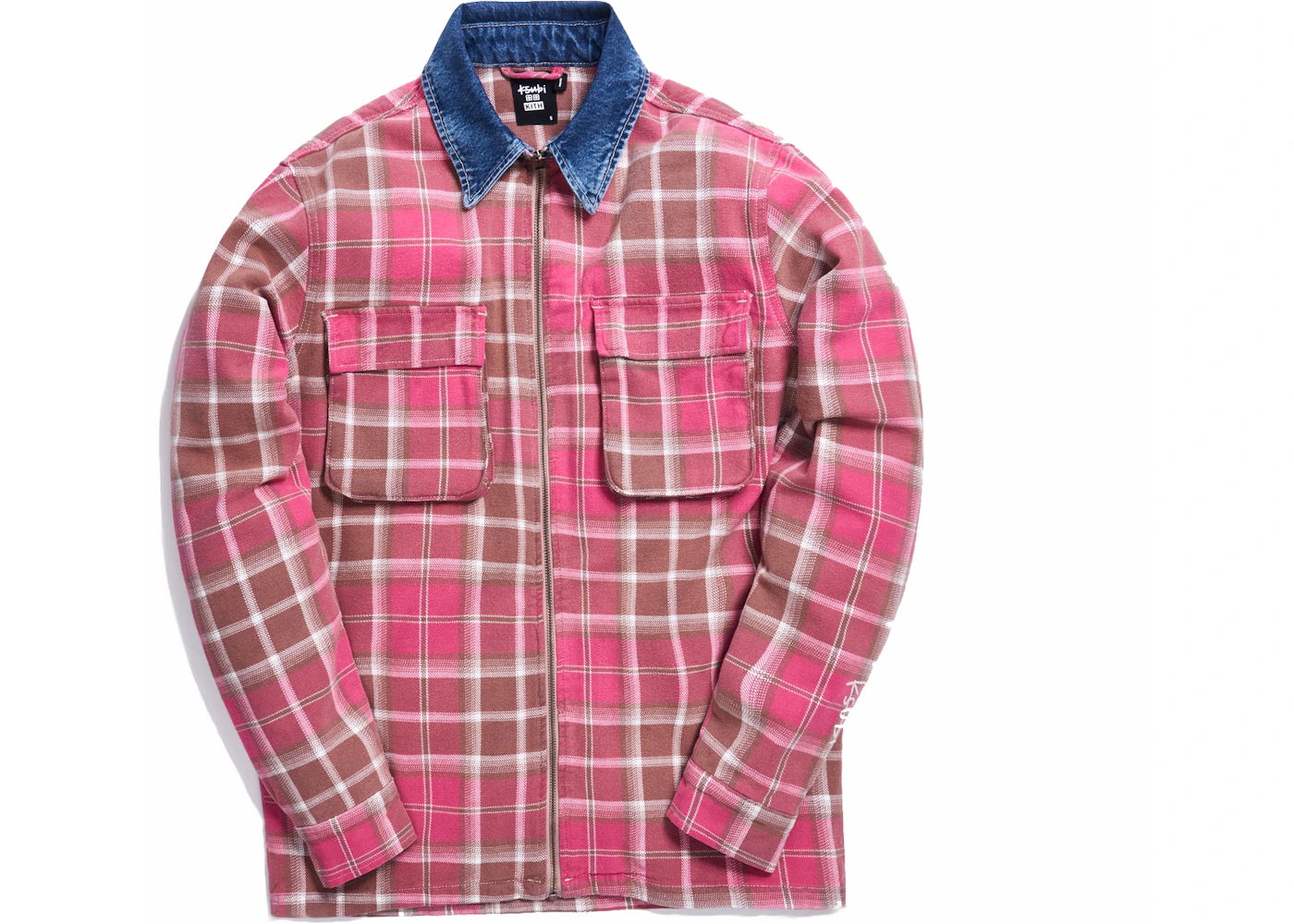 Kith x Ksubi Kace Zip Shirt Bleached Plaid