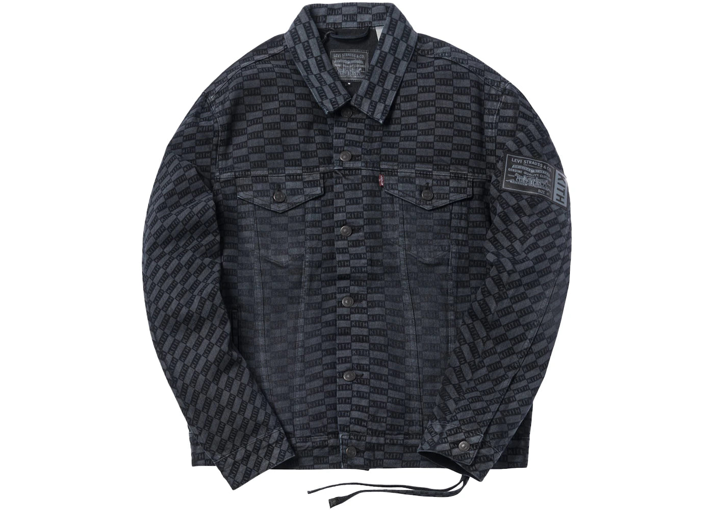 Kith x Levi's Damn Straight AOP Trucker Jacket Black