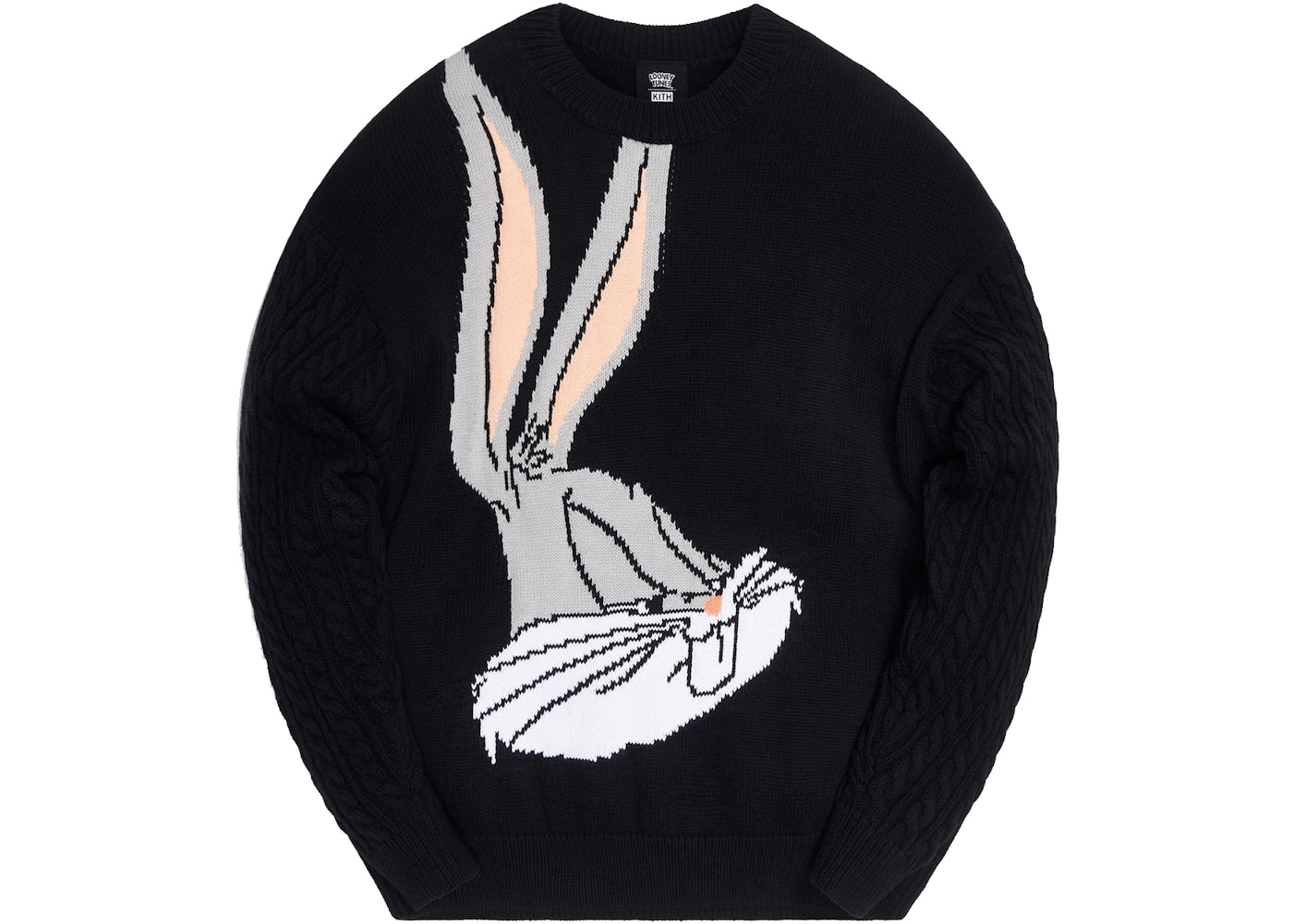 Kith x Looney Tunes Bugs Bunny Crewneck Sweater Black