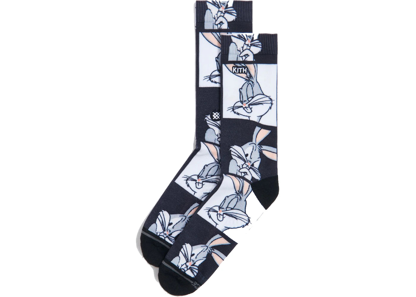 Kith x Looney Tunes x Stance Bugs Tile Sock Grey