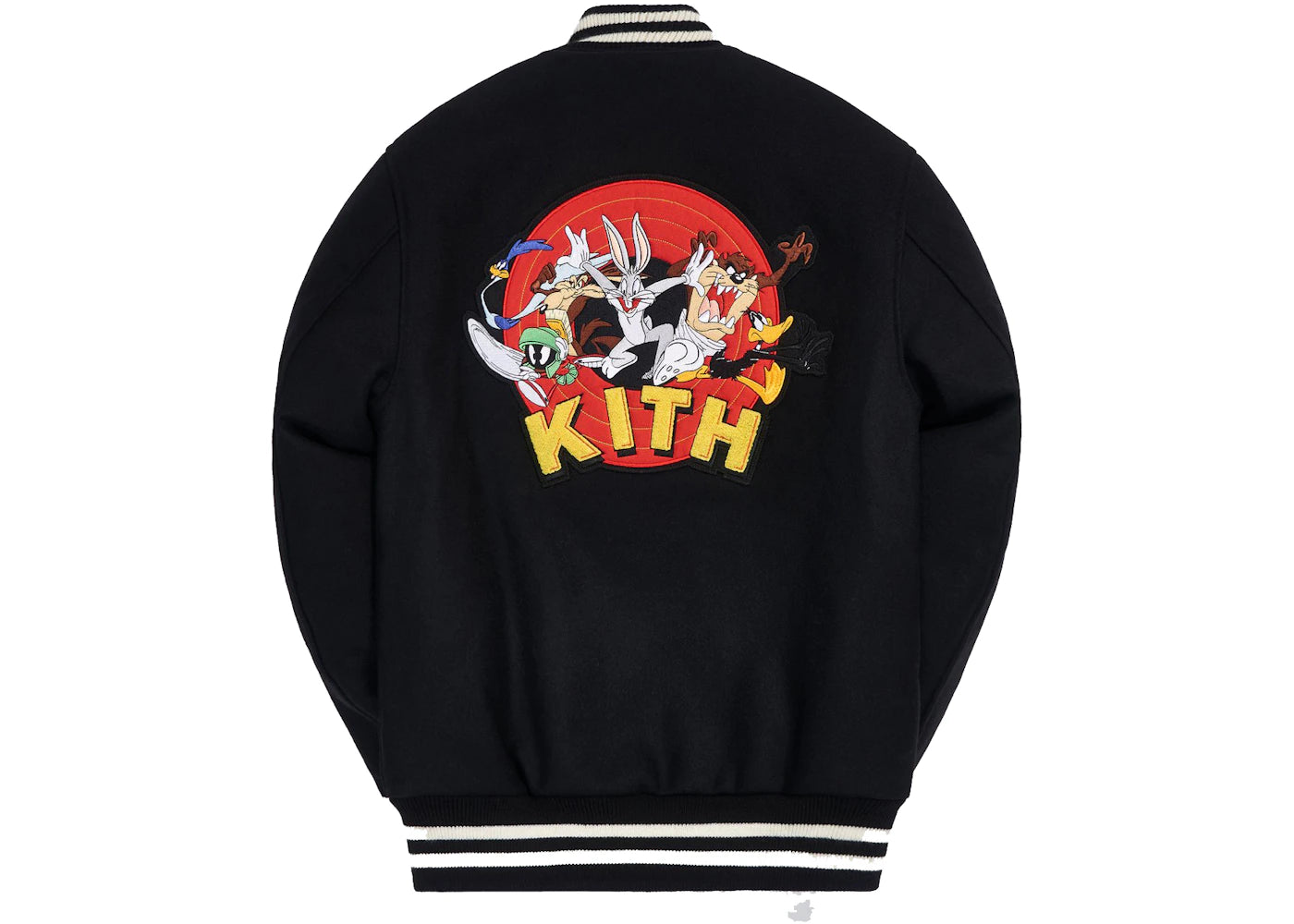 Kith x Looney Tunes Golden Bear Varsity Jacket Black