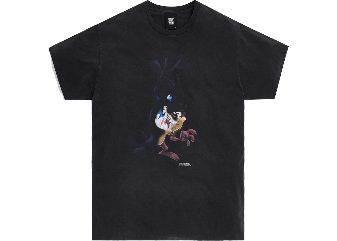 Kith x Looney Tunes Shadow Taz Vintage Tee Black