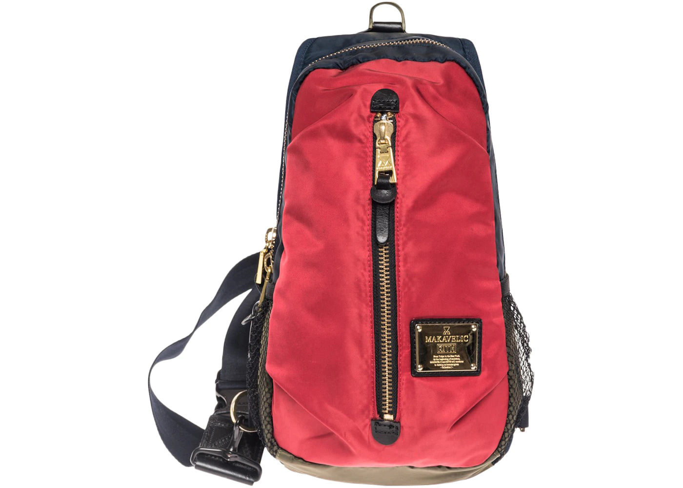 Kith x Makavelic Shoulder Bag Red/Blue/Olive