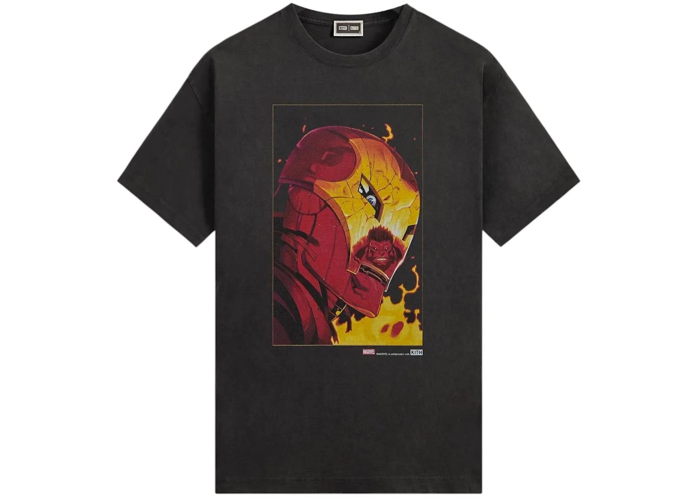 Kith x Marvel Red Hulk Vintage Tee Black