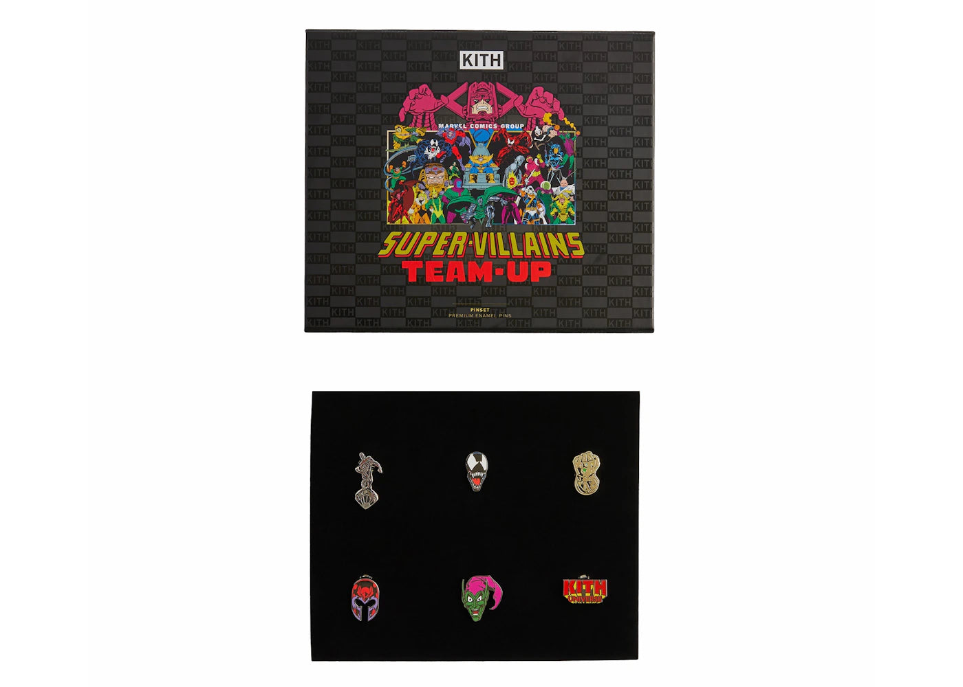 Kith x Marvel Super Villain Pin Set Multi