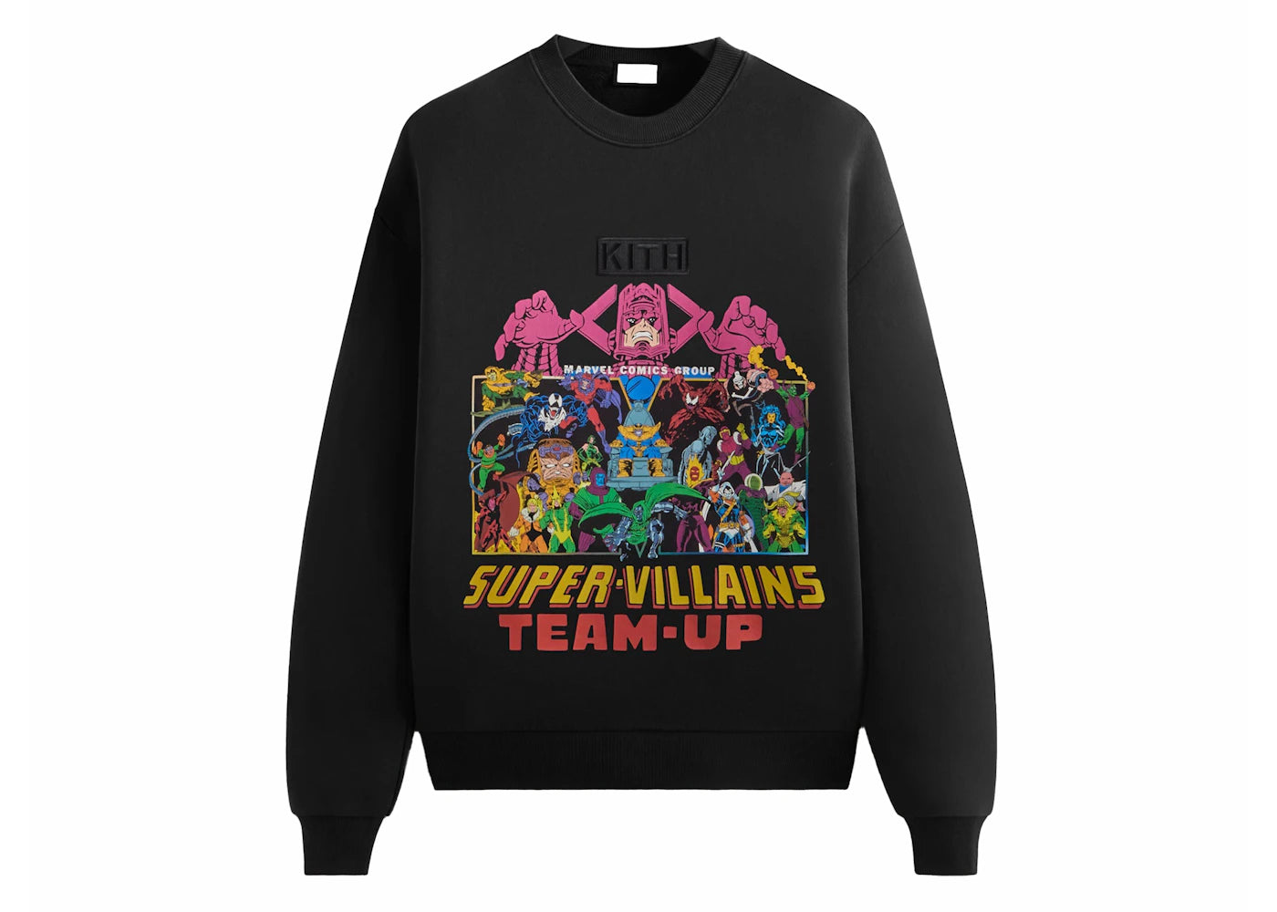 Kith x Marvel Team Up Vintage Nelson Crewneck Black