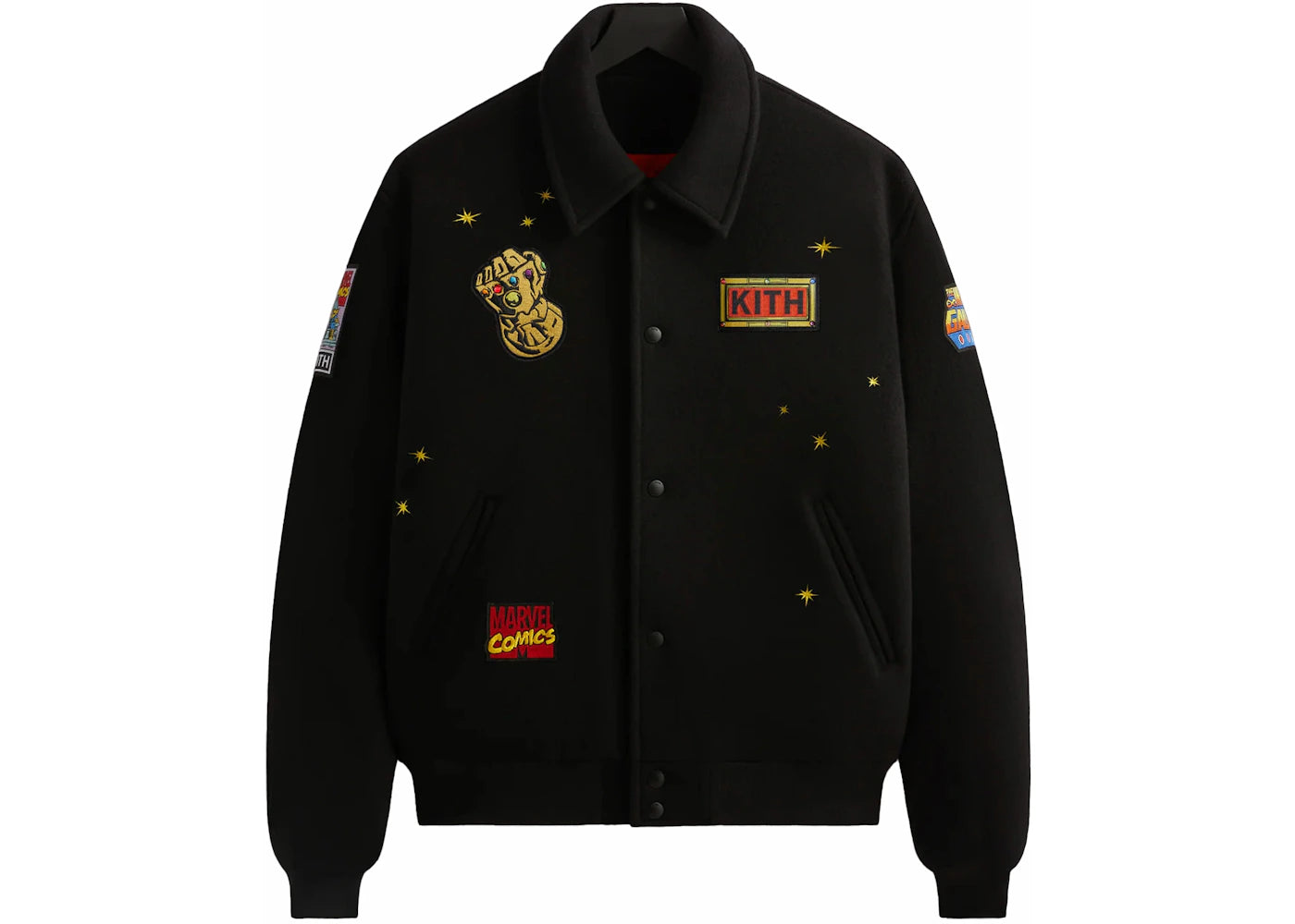 Kith x Marvel Universe Varsity Jacket Black/Red