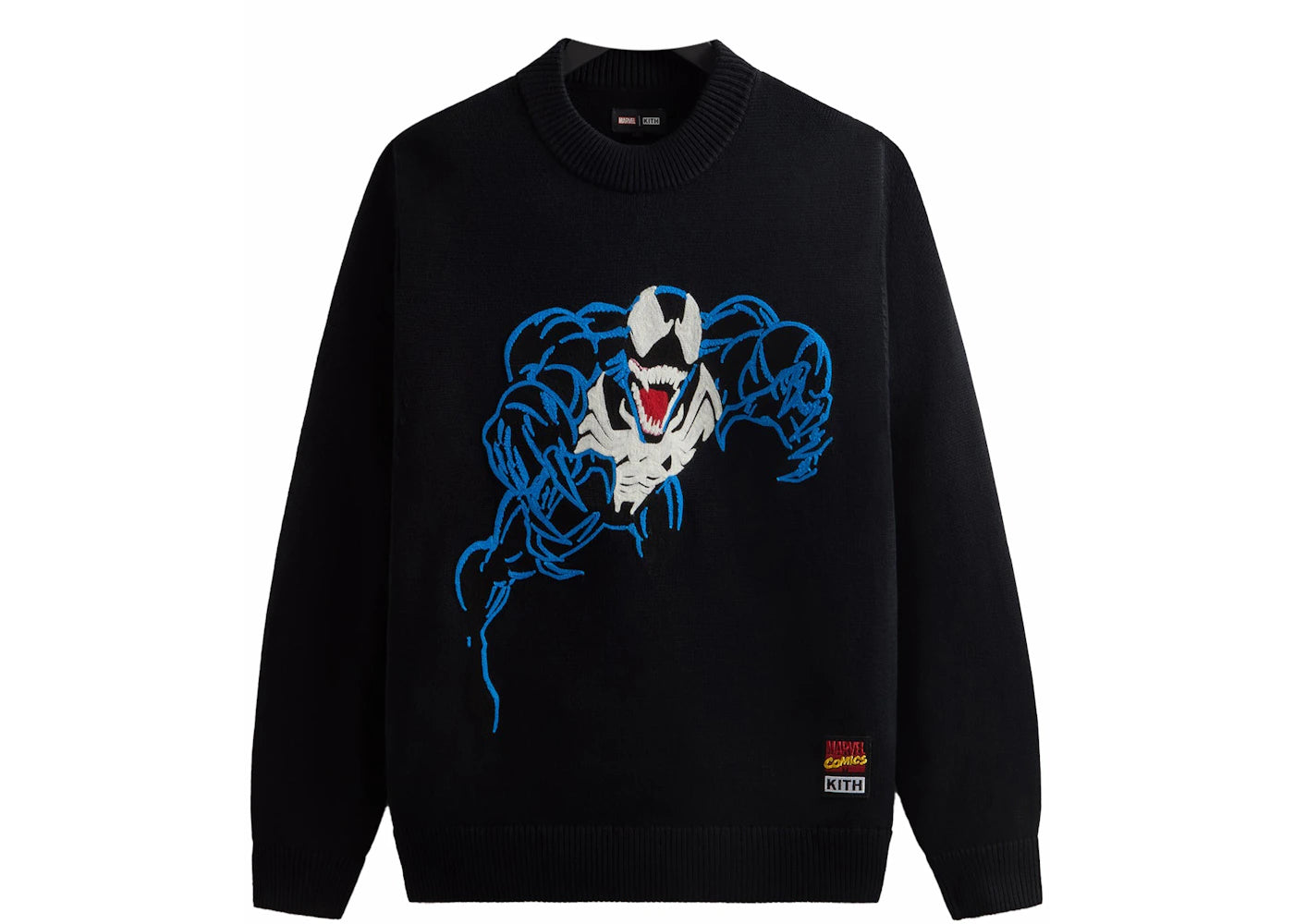 Kith x Marvel Venom Lewis Crewneck Sweater Black