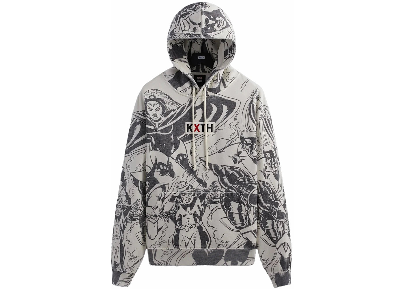 Kith x Marvel X-Men Assemble Vintage Hoodie Waffle PH