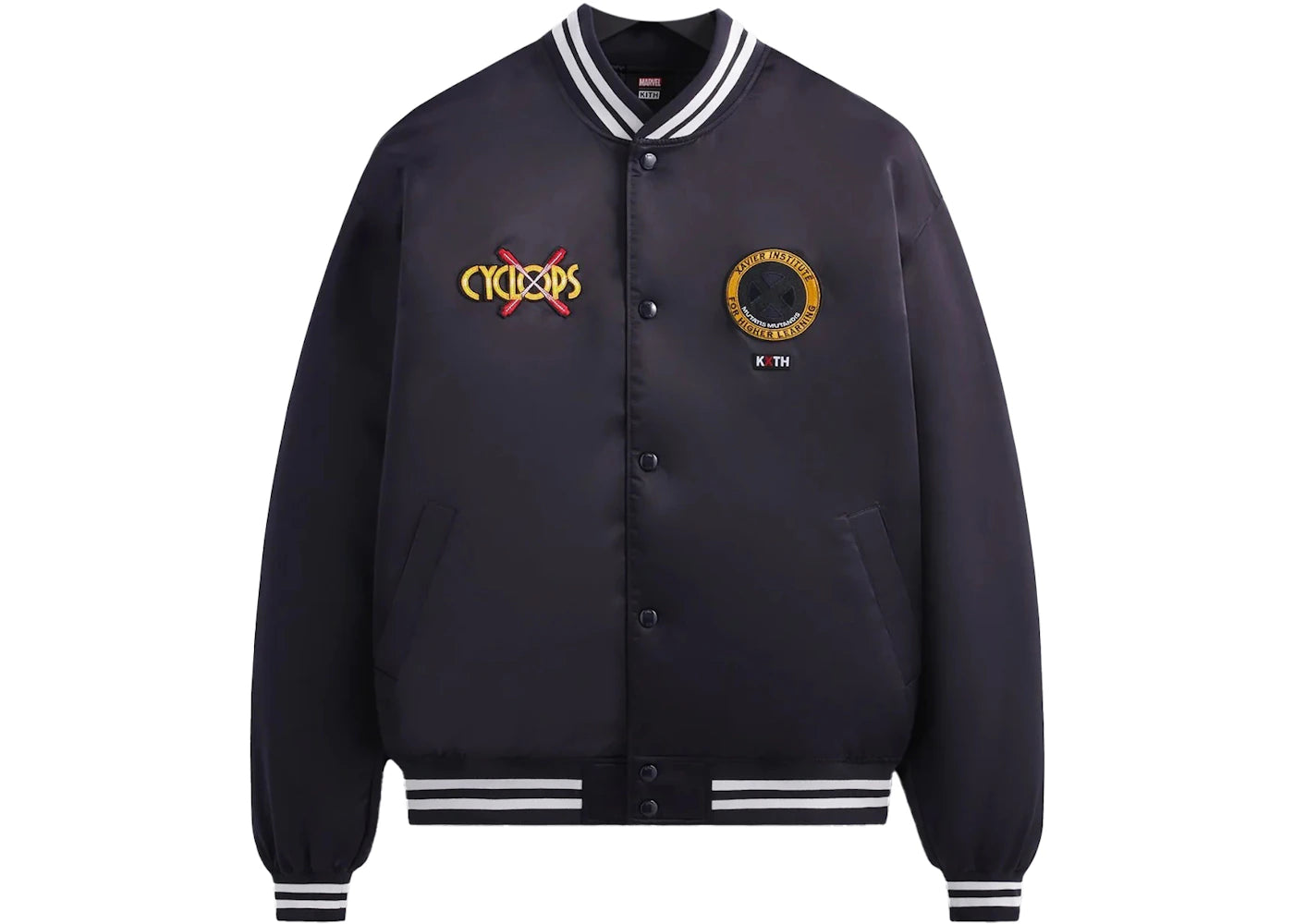 Kith x Marvel X-Men Cyclops Satin Bomber Jacket Ink PH