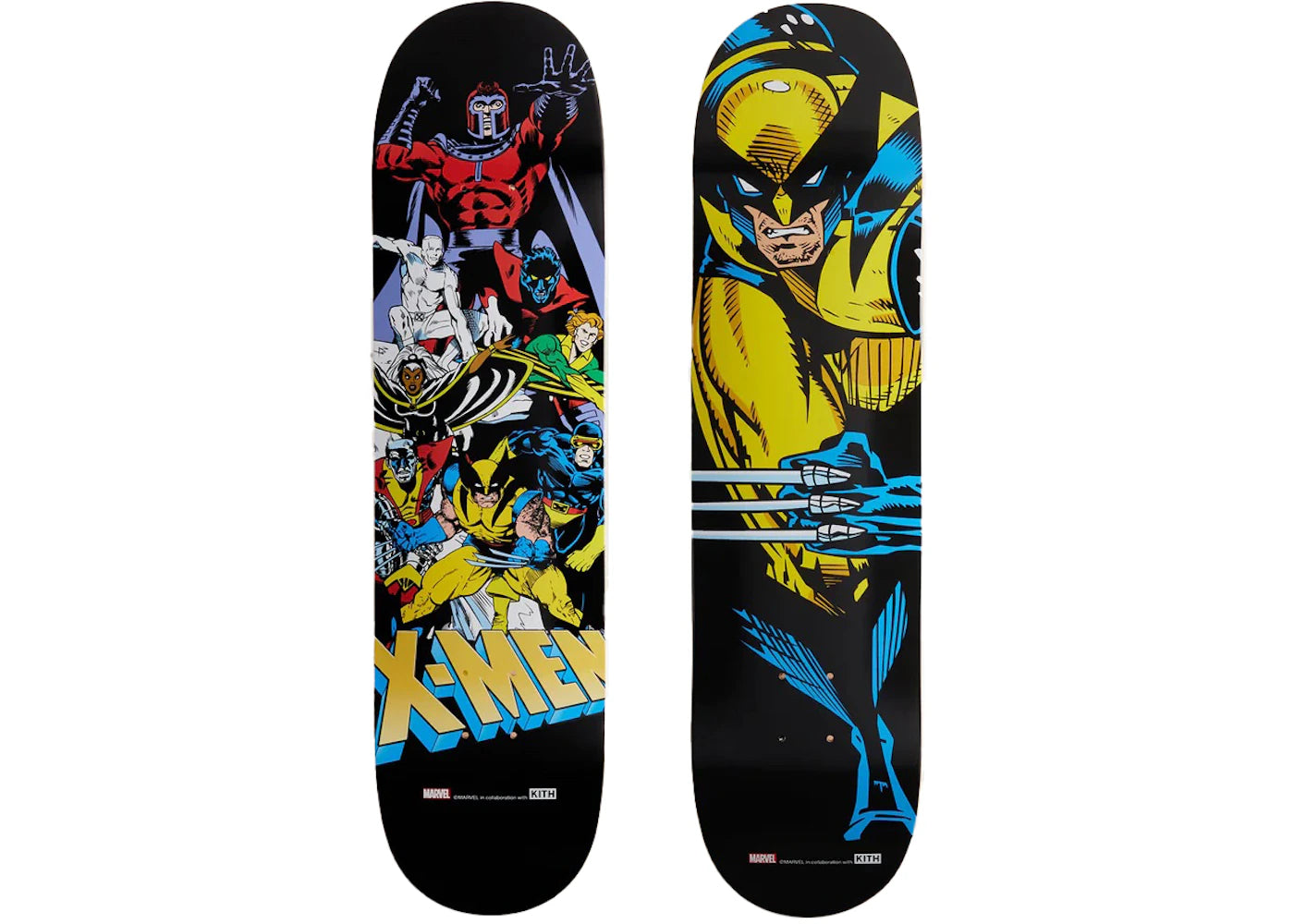 Kith x Marvel X-Men Retro Comic & Wolverine Skateboard Deck (Set of 2)