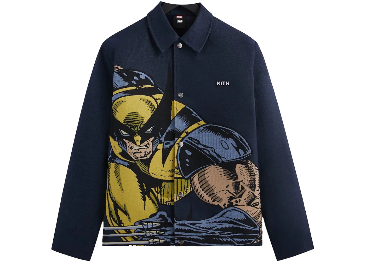 Kith x Marvel X-Men Wolverine Tapestry Coaches Jacket Nocturnal PH