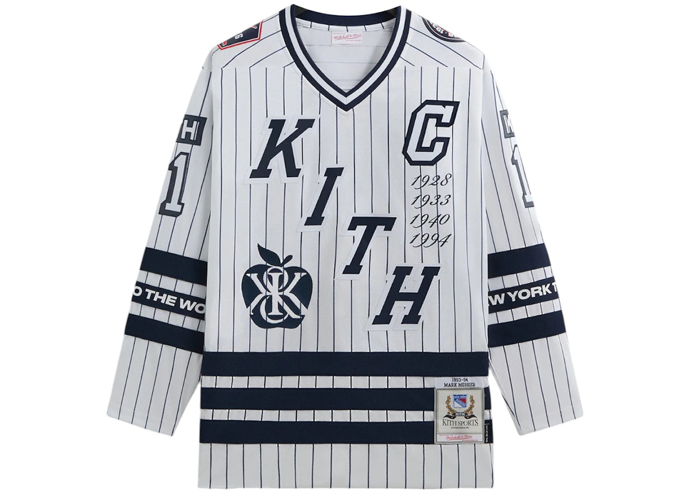 Kith x Mitchell & Ness For The New York Rangers Mark Messier Jersey White