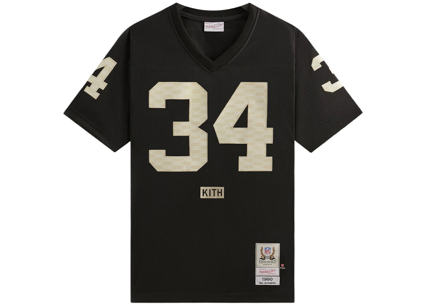 Kith x Mitchell & Ness NFL Bo Jackson Jersey Black