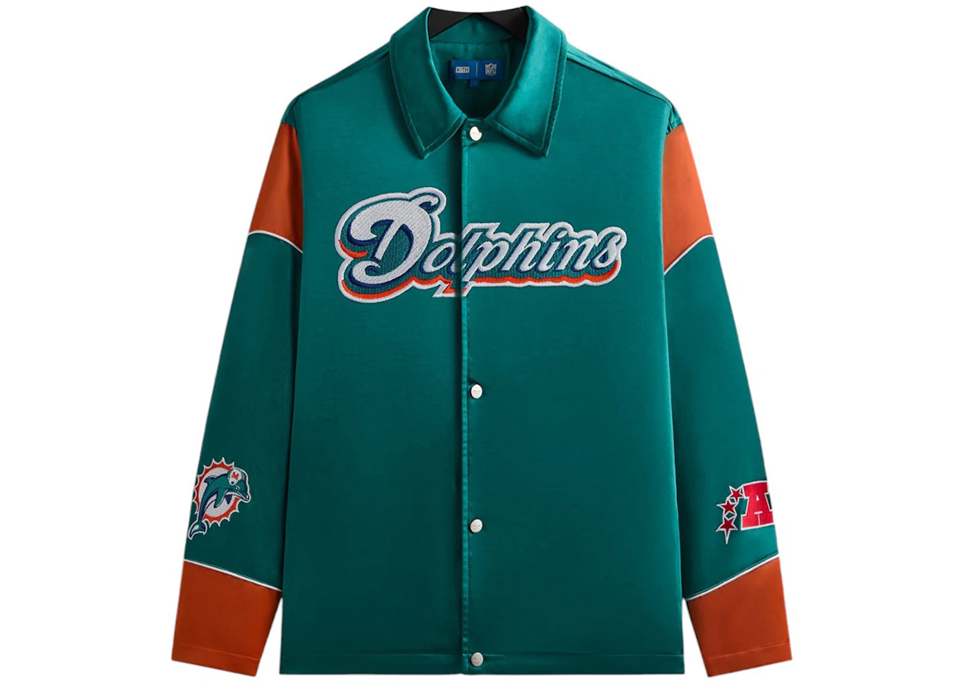 Kith x NFL 47 Dolphins Kieran Coaches Jacket Center