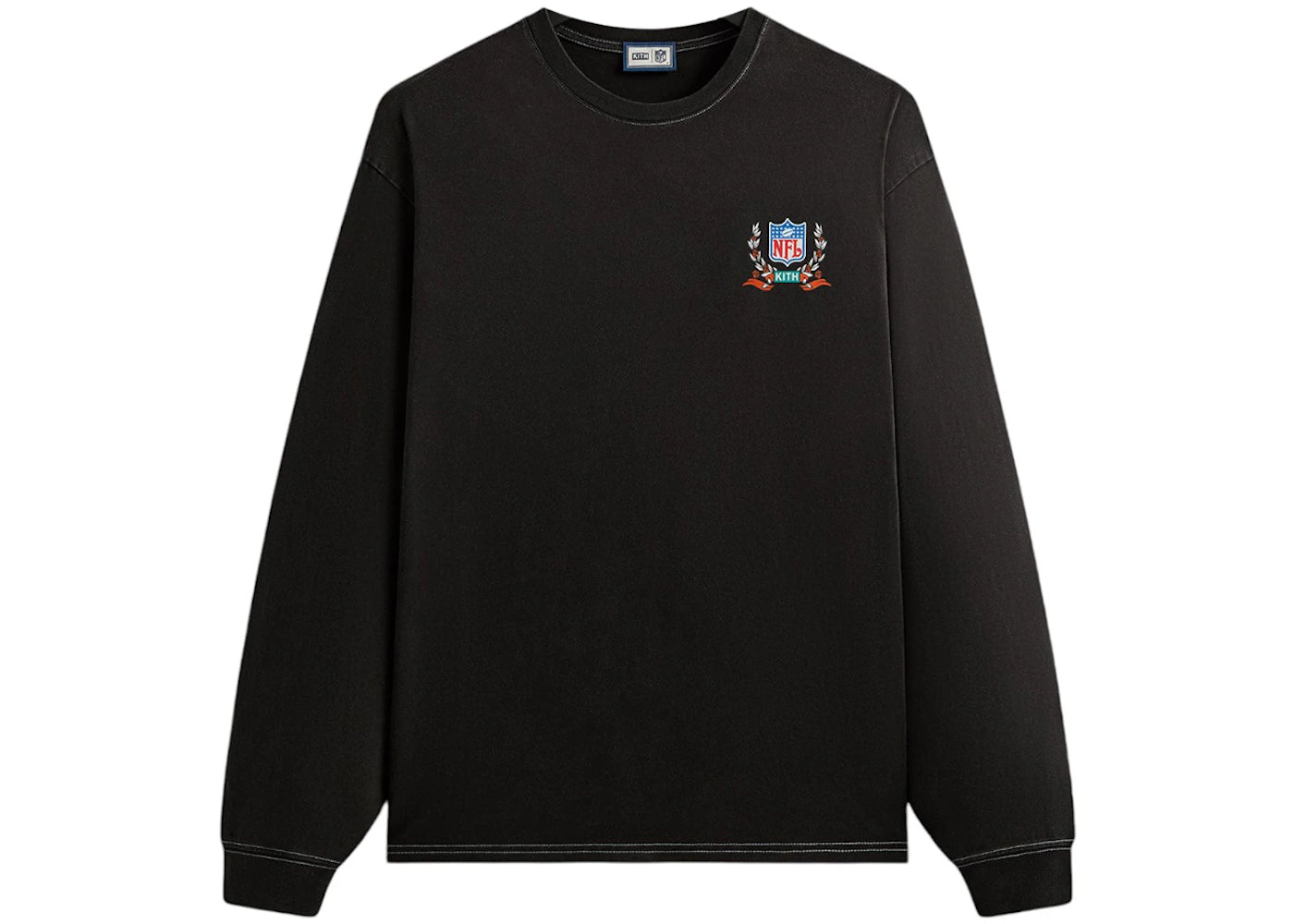 Kith x NFL 47 Dolphins Vintage Long Sleeve Tee Black