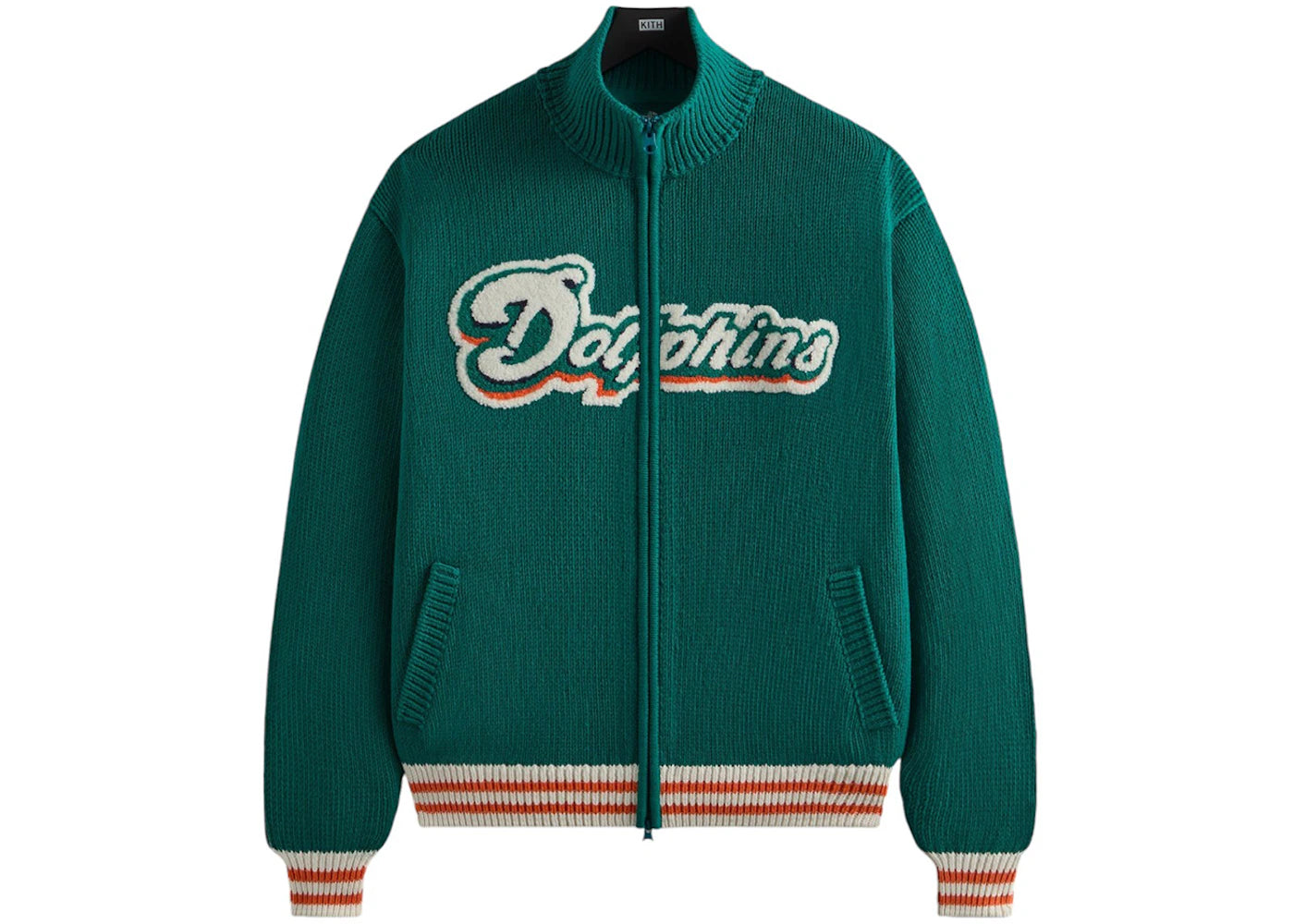 Kith x NFL 47 Dolphins Wyona Full Zip Sweater Center