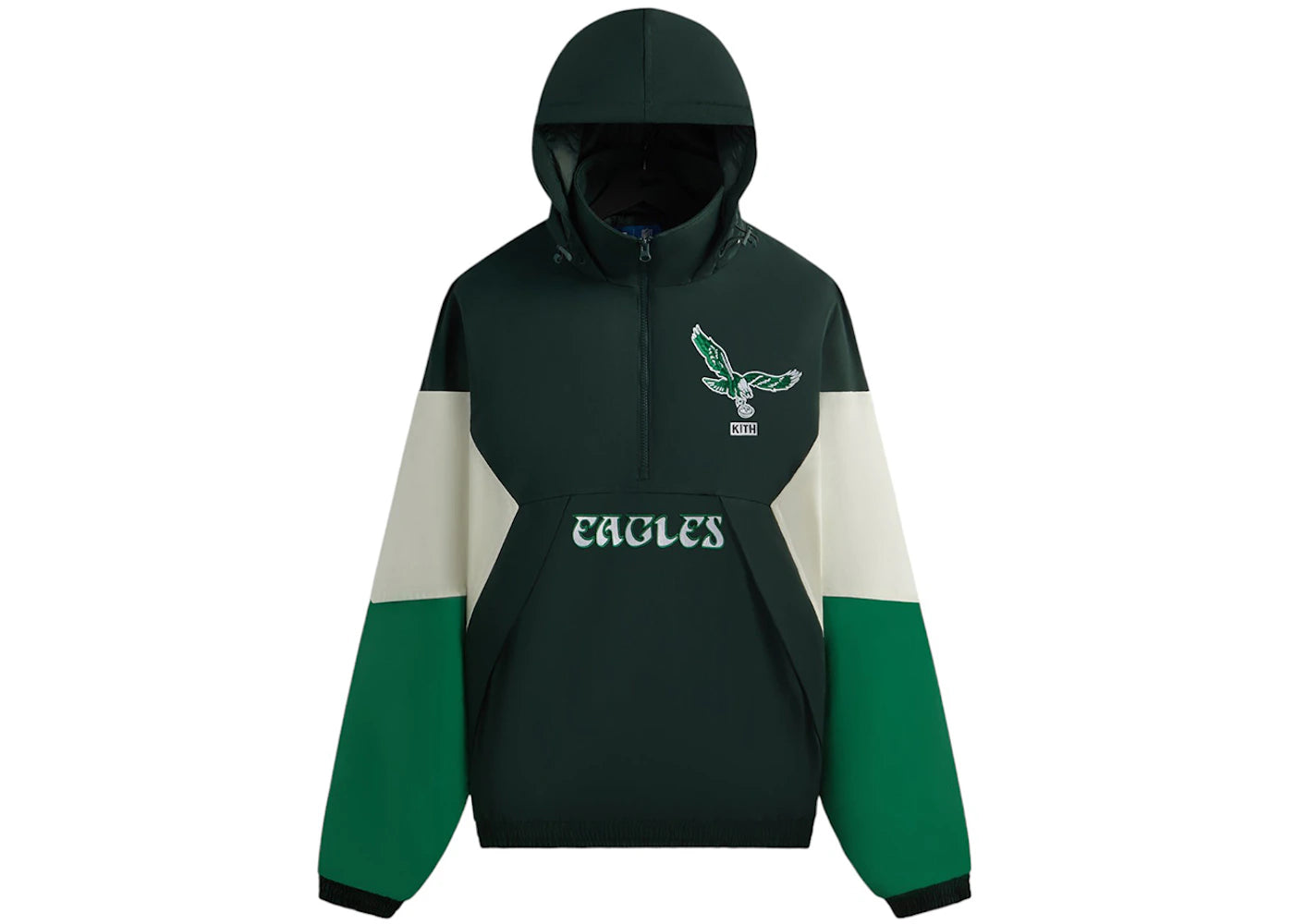 Kith x NFL 47 Eagles Quarter Zip Anorak With Hood Stadium