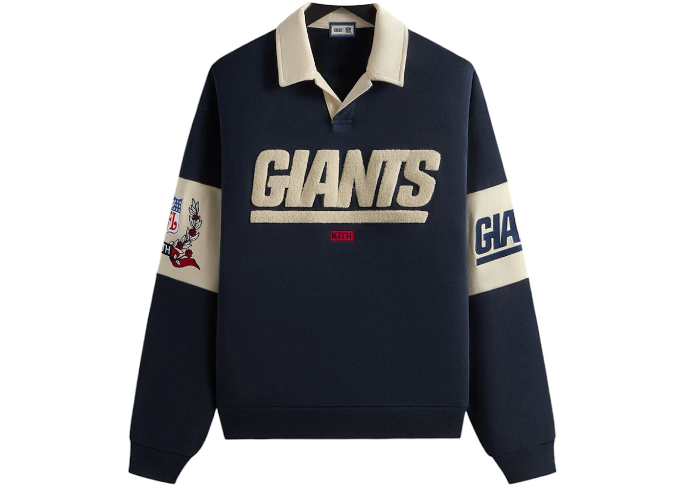 Kith x NFL 47 Giants Nelson Collared Pullover Nocturnal