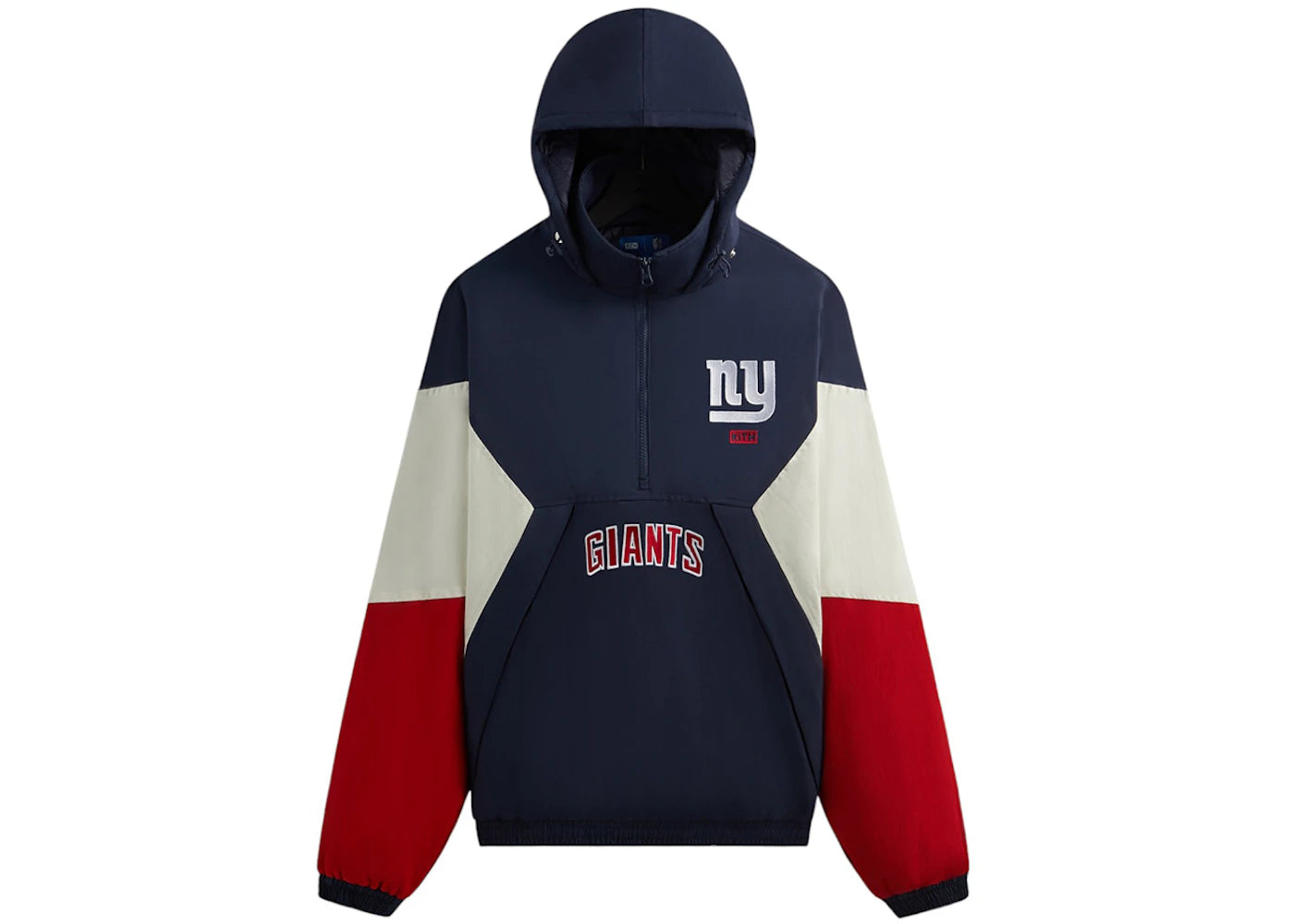 Kith x NFL 47 Giants Quarter Zip Anorak With Hood Nocturnal