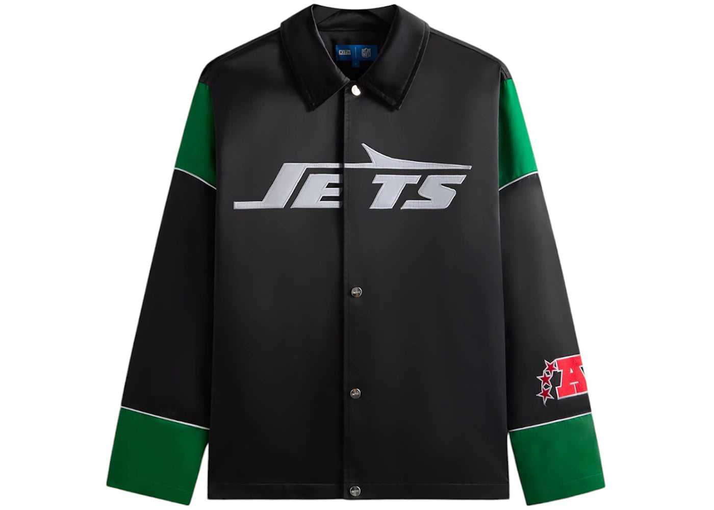 Kith x NFL 47 Jets Kieran Coaches Jacket Black