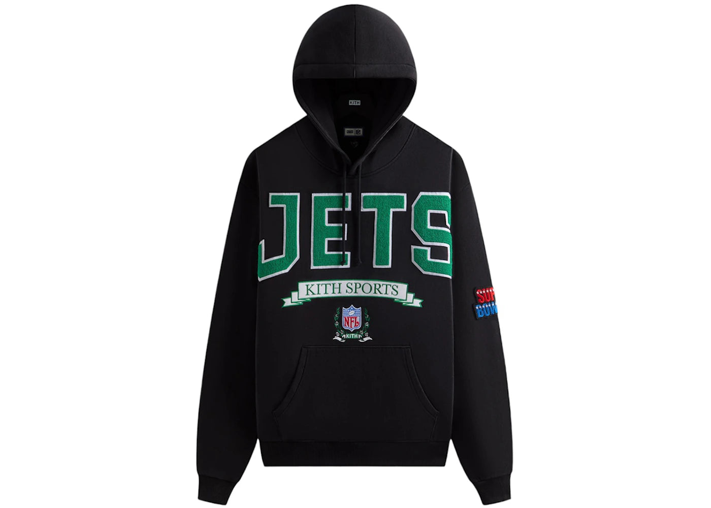 Kith x NFL 47 Jets Nelson Hoodie Black