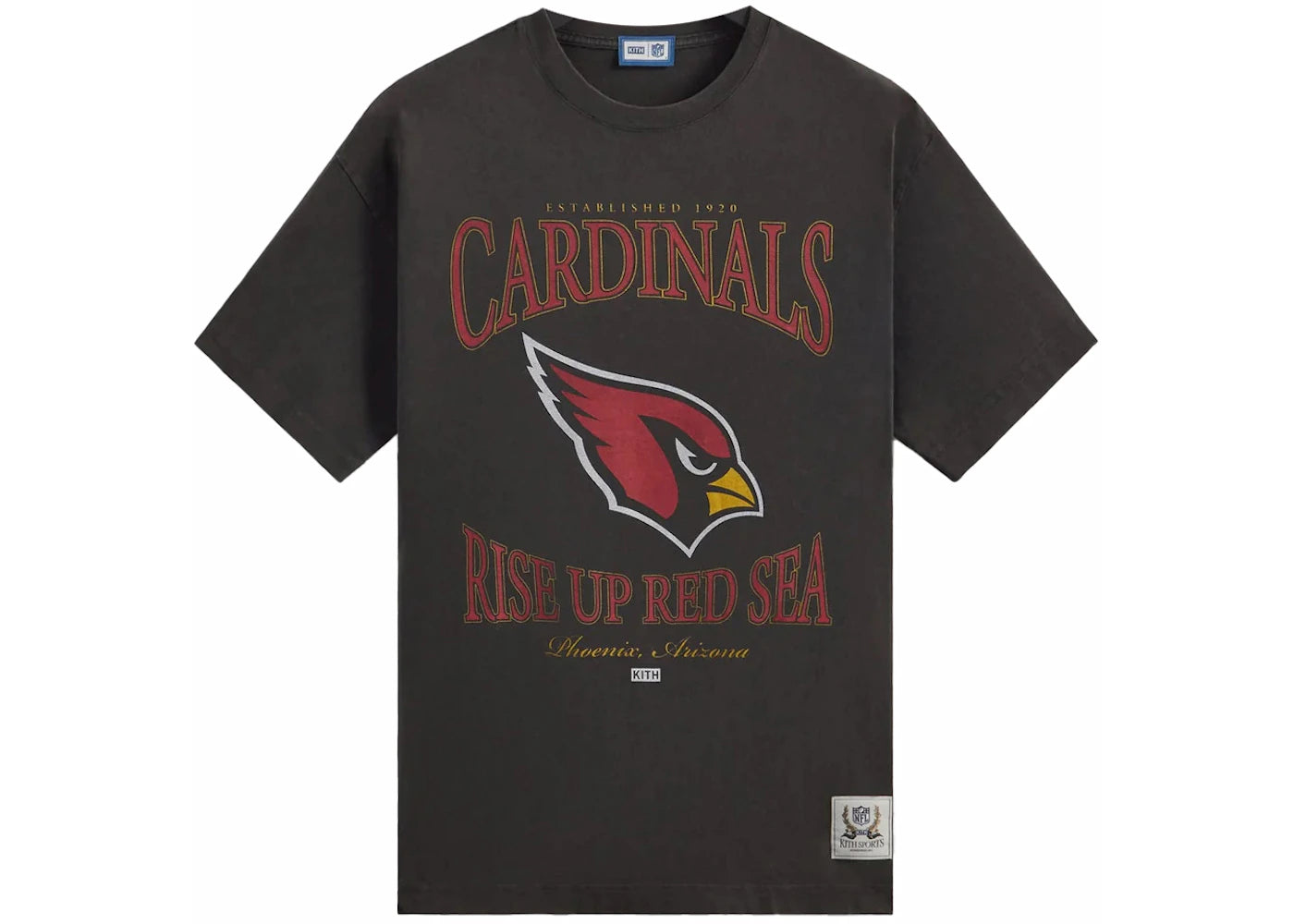 Kith x NFL Cardinals Vintage Tee Black