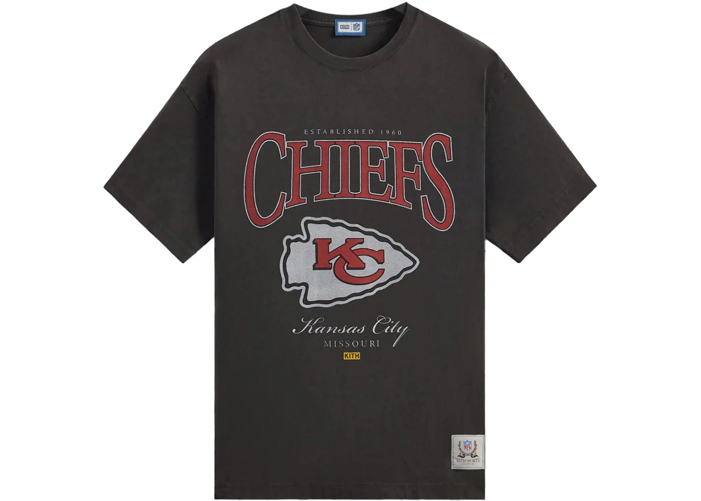 Kith x NFL Chiefs Vintage Tee Black