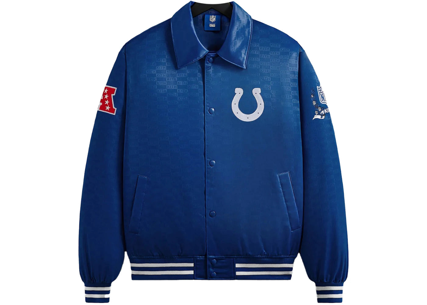 Kith x NFL Colts Satin Bomber Jacket Entice