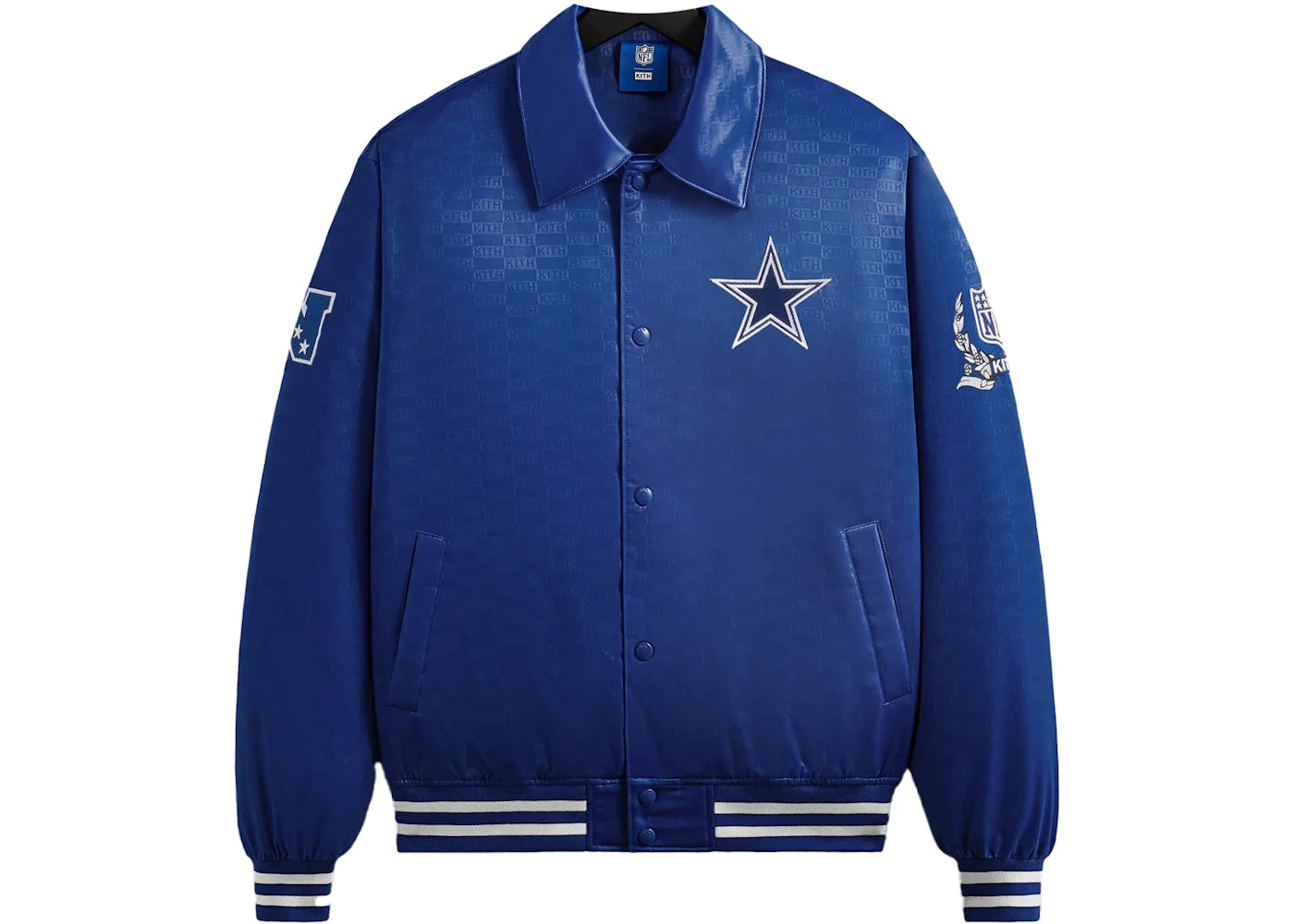 Kith x NFL Cowboys Satin Bomber Jacket Action