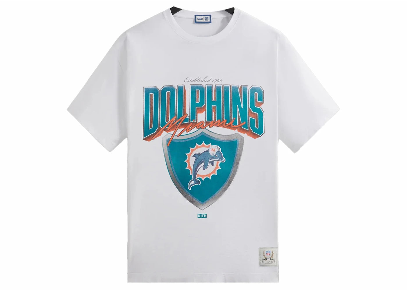 Kith x NFL Dolphins Vintage Tee White