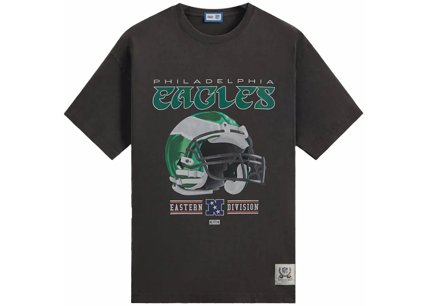 Kith x NFL Eagles Vintage Tee Black