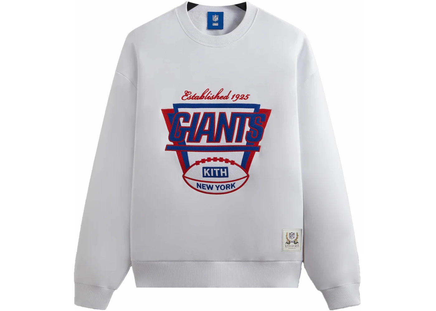 Kith x NFL Giants 1925 Nelson Crewneck White