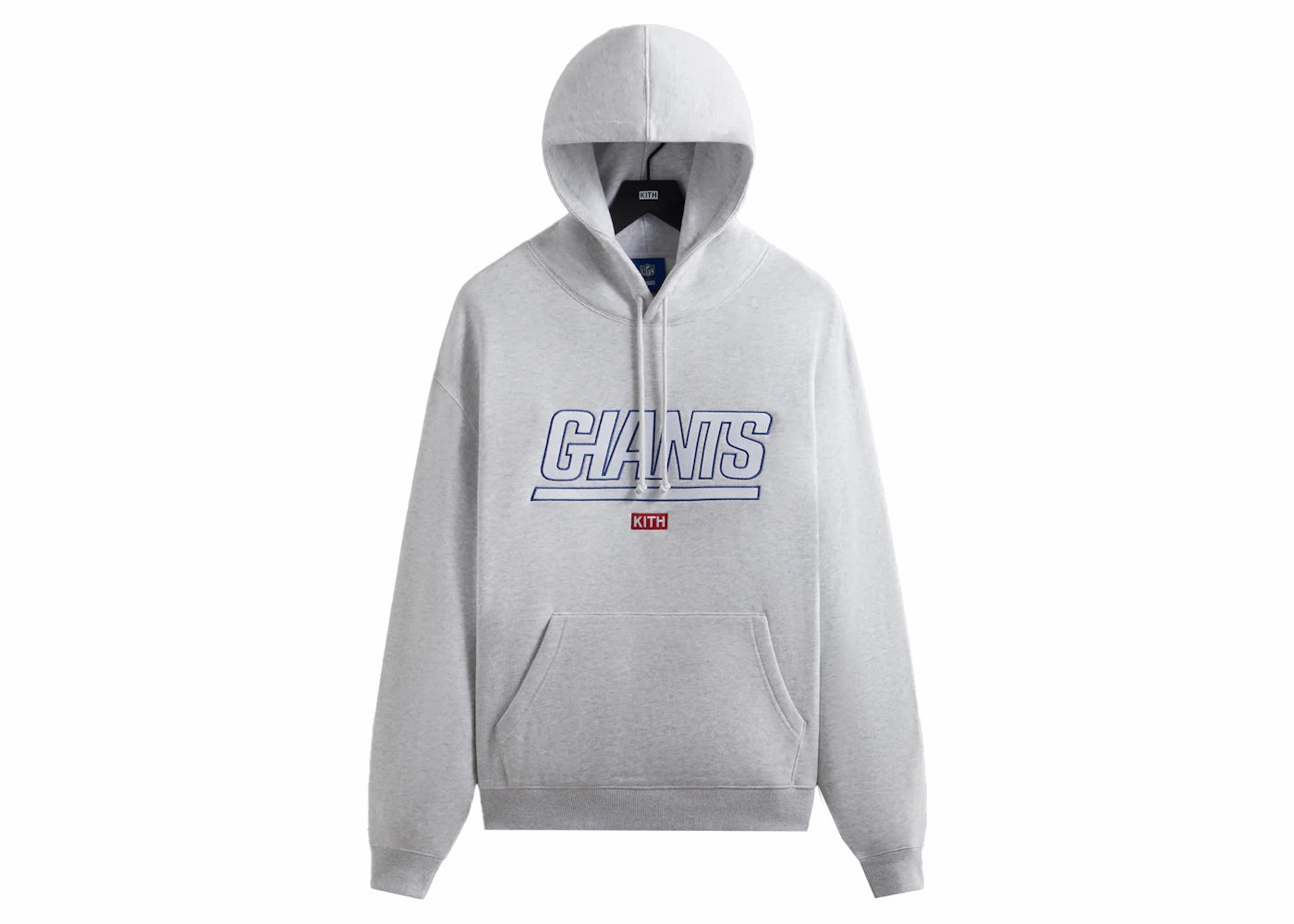 Kith x NFL Giants Laurel Hoodie Light Heather Grey