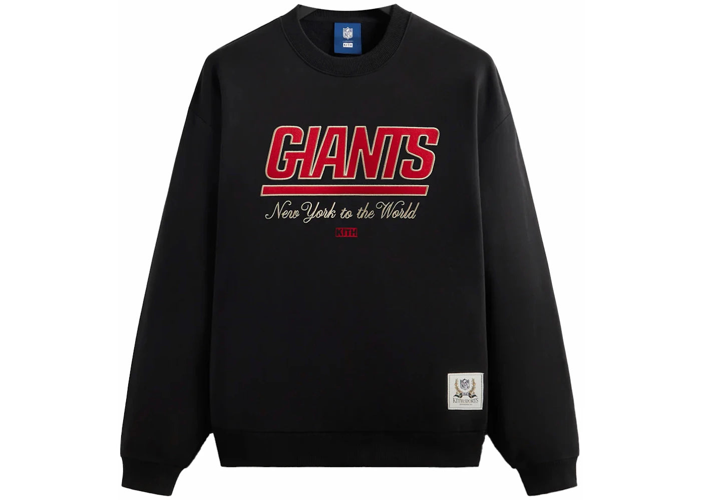 Kith x NFL Giants Nelson Vintage Crewneck Black