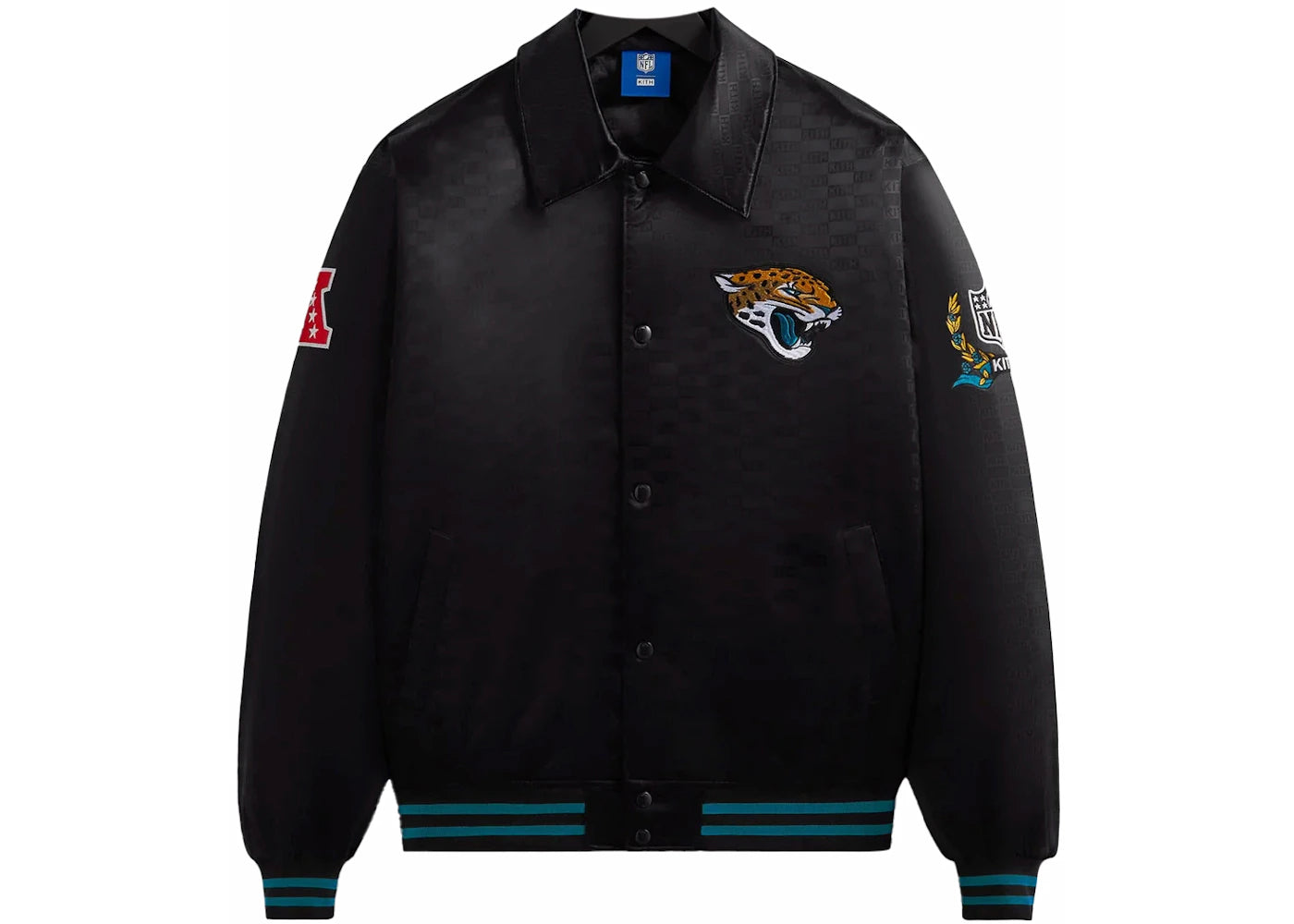 Kith x NFL Jaguars Satin Bomber Jacket Black