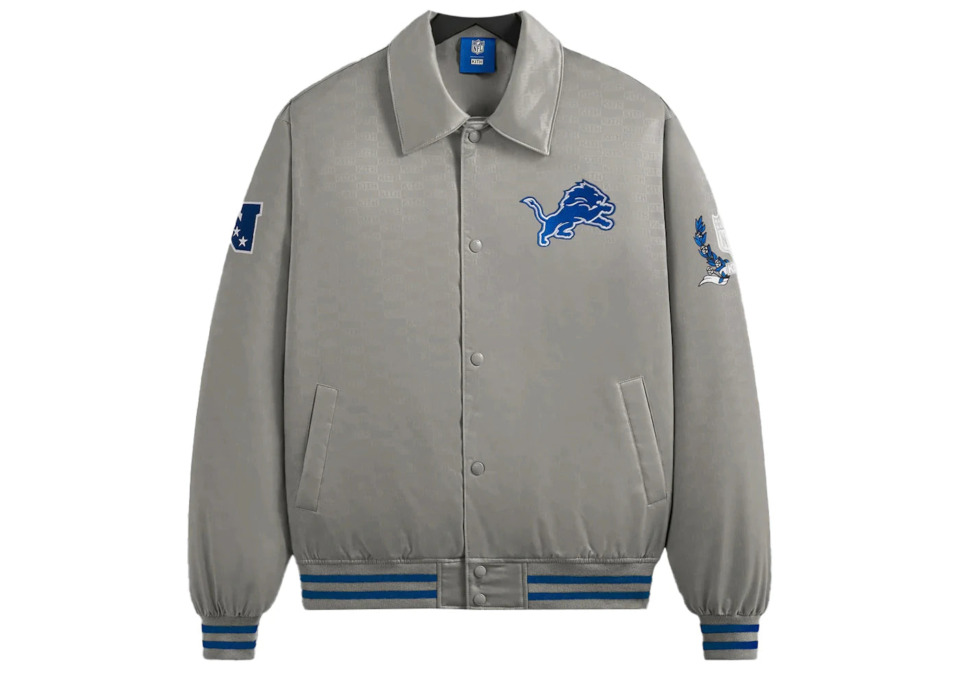 Kith x NFL Lions Satin Bomber Jacket Chain