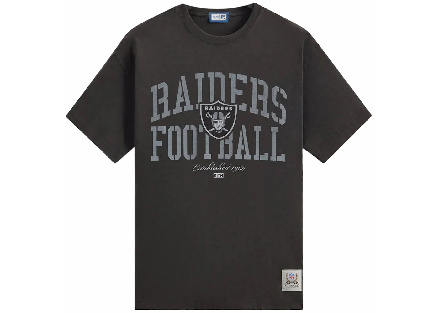 Kith x NFL Raiders Vintage Tee Black