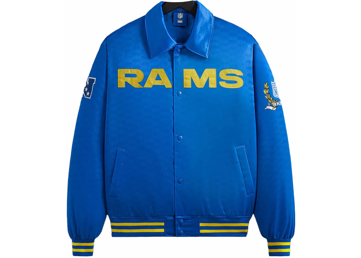 Kith x NFL Rams Satin Bomber Jacket Greek