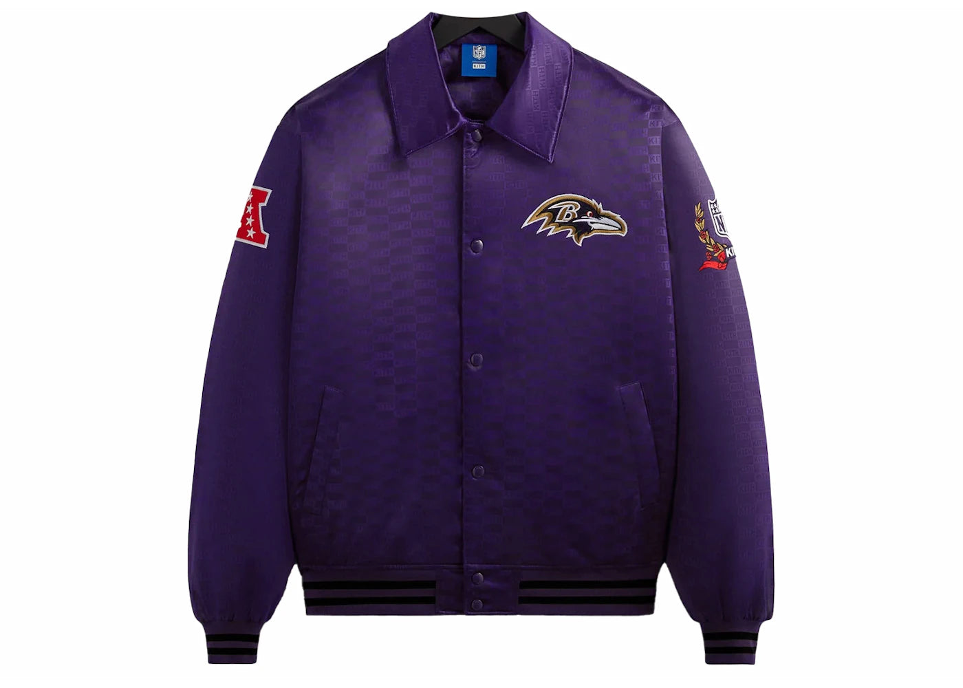 Kith x NFL Ravens Satin Bomber Jacket Traveler