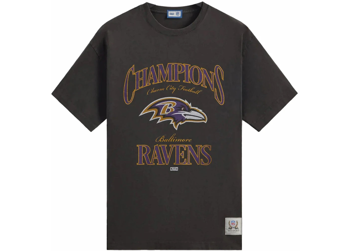 Kith x NFL Ravens Vintage Tee Black