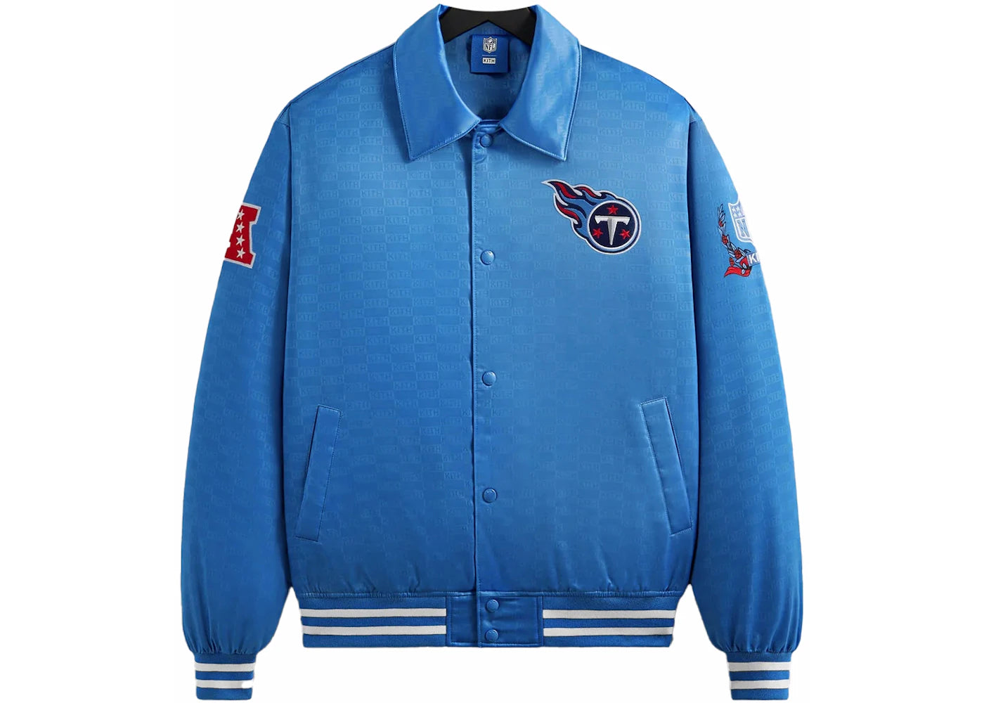 Kith x NFL Titans Satin Bomber Jacket Ato