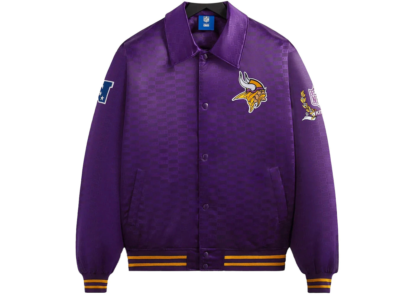 Kith x NFL Vikings Satin Bomber Jacket Cover