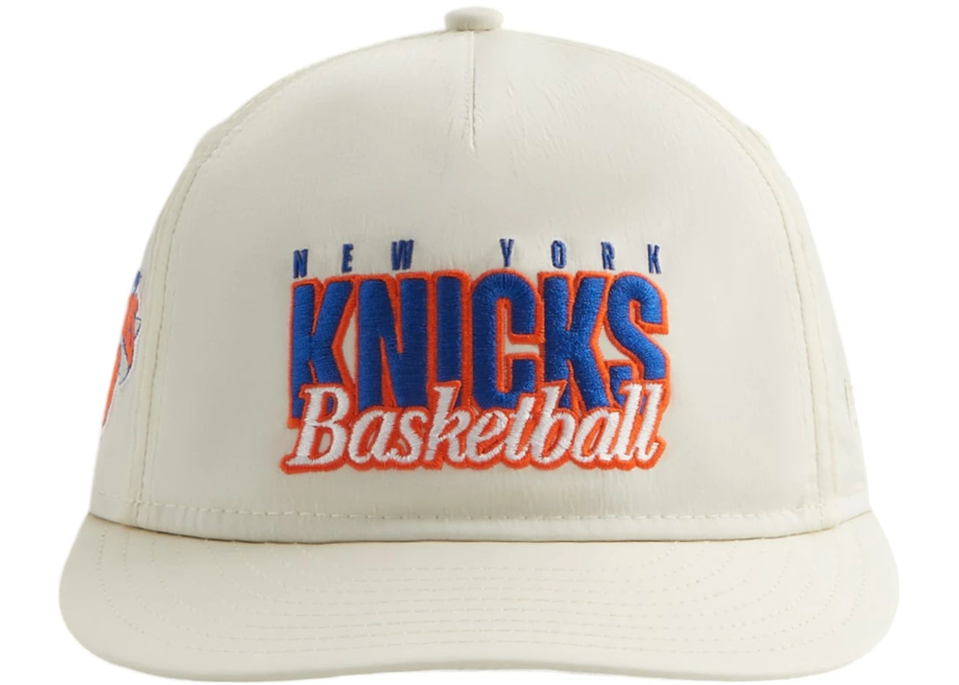 Kith x New Era The New York Knicks Wrinkle Nylon 9Fifty Snapback Sandrift