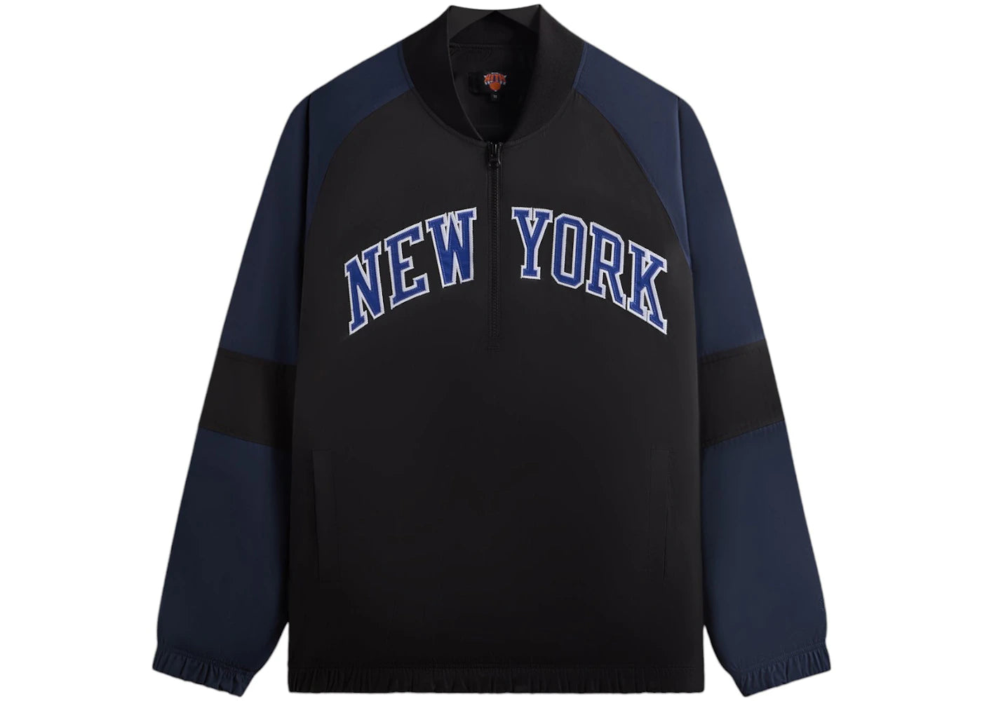 Kith x New York Knicks Ball Nylon Quarter Zip Black