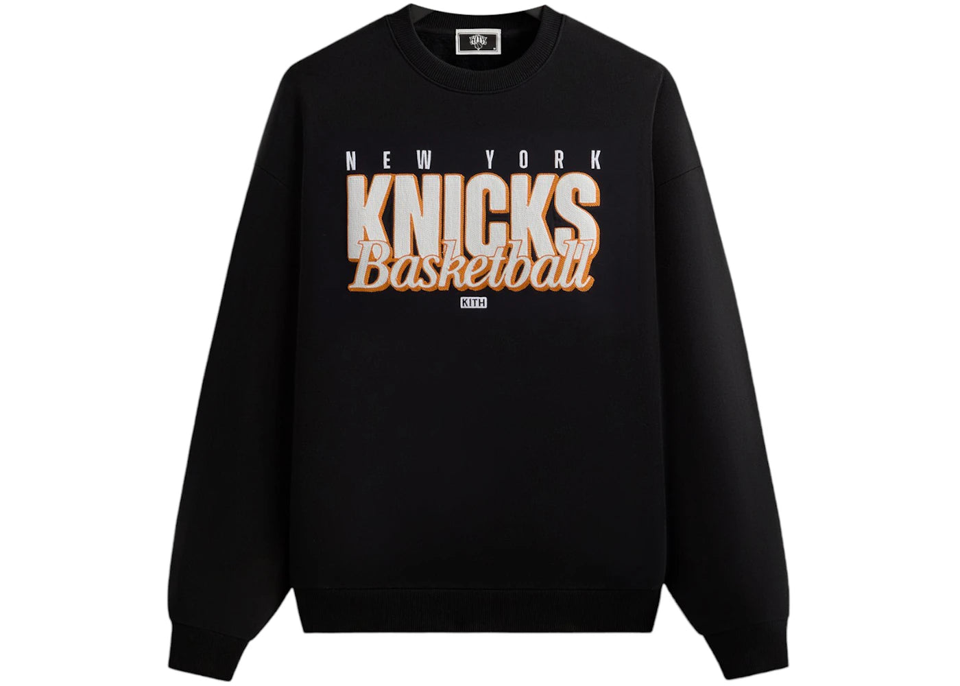 Kith x New York Knicks Classic Vintage Nelson Crewneck Black